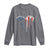 Patriotic Dog And Cat Paw American Flag Heart 4th Of July Long Sleeve Shirt - Wonder Print Shop