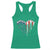 Patriotic Dog And Cat Paw American Flag Heart 4th Of July Racerback Tank Top - Wonder Print Shop