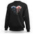 Patriotic Dog And Cat Paw American Flag Heart 4th Of July Sweatshirt - Wonder Print Shop
