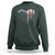 Patriotic Dog And Cat Paw American Flag Heart 4th Of July Sweatshirt - Wonder Print Shop