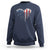 Patriotic Dog And Cat Paw American Flag Heart 4th Of July Sweatshirt - Wonder Print Shop