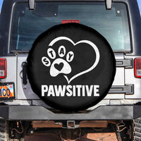 Funny Stay Pawsitive Spare Tire Cover Cat Dog Lover Positive Vibes - Wonder Print Shop