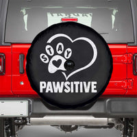 Funny Stay Pawsitive Spare Tire Cover Cat Dog Lover Positive Vibes - Wonder Print Shop