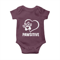 Funny Stay Pawsitive Baby Onesie Cat Dog Lover Positive Vibes - Wonder Print Shop