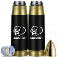 Funny Stay Pawsitive Bullet Tumbler Cat Dog Lover Positive Vibes - Wonder Print Shop