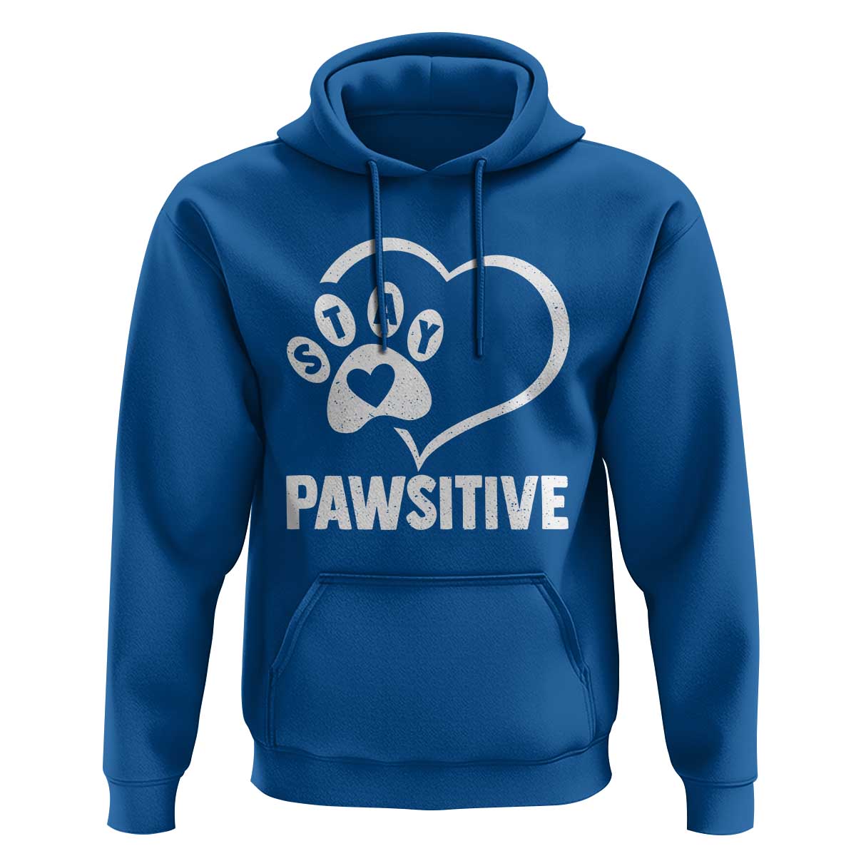 Funny Stay Pawsitive Hoodie Cat Dog Lover Positive Vibes - Wonder Print Shop