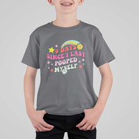 Funny 0 Days Since I Last Pooped Myself T Shirt For Kid Joke Meme Gag - Wonder Print Shop