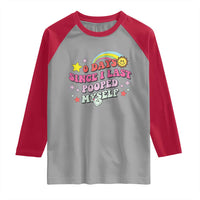 Funny 0 Days Since I Last Pooped Myself Raglan Shirt Joke Meme Gag - Wonder Print Shop