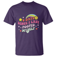 Funny 0 Days Since I Last Pooped Myself T Shirt Joke Meme Gag - Wonder Print Shop