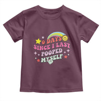 Funny 0 Days Since I Last Pooped Myself Toddler T Shirt Joke Meme Gag - Wonder Print Shop