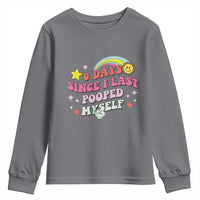 Funny 0 Days Since I Last Pooped Myself Youth Sweatshirt Joke Meme Gag - Wonder Print Shop