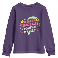 Funny 0 Days Since I Last Pooped Myself Youth Sweatshirt Joke Meme Gag - Wonder Print Shop