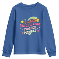 Funny 0 Days Since I Last Pooped Myself Youth Sweatshirt Joke Meme Gag - Wonder Print Shop