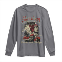 American Legendary Motorcycle Indian Chief Long Sleeve Shirt Classic And Vintage Bikers - Wonder Print Shop