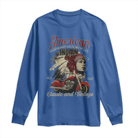 American Legendary Motorcycle Indian Chief Long Sleeve Shirt Classic And Vintage Bikers - Wonder Print Shop