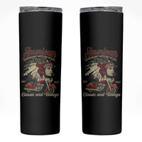 American Legendary Motorcycle Indian Chief Skinny Tumbler Classic And Vintage Bikers - Wonder Print Shop