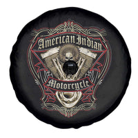 American Indian Skull Motorcycle Vintage Motorbike Engine Spare Tire Cover - Wonder Print Shop