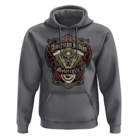 American Indian Skull Motorcycle Vintage Motorbike Engine Hoodie - Wonder Print Shop