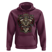 American Indian Skull Motorcycle Vintage Motorbike Engine Hoodie - Wonder Print Shop