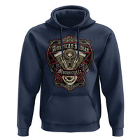 American Indian Skull Motorcycle Vintage Motorbike Engine Hoodie - Wonder Print Shop