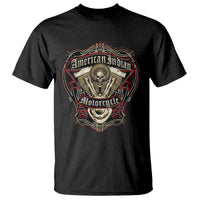 American Indian Skull Motorcycle Vintage Motorbike Engine T Shirt - Wonder Print Shop