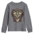 American Indian Skull Motorcycle Vintage Motorbike Engine Youth Sweatshirt - Wonder Print Shop