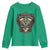 American Indian Skull Motorcycle Vintage Motorbike Engine Youth Sweatshirt - Wonder Print Shop