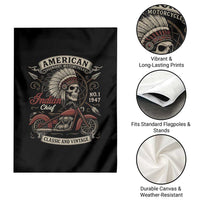 American Legendary Motorcycle Indian Chief Garden Flag No 1 Classic And Vintage Skull - Wonder Print Shop