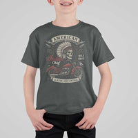 American Legendary Motorcycle Indian Chief T Shirt For Kid No 1 Classic And Vintage Skull - Wonder Print Shop