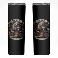 American Legendary Motorcycle Indian Chief Skinny Tumbler No 1 Classic And Vintage Skull - Wonder Print Shop