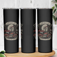 American Legendary Motorcycle Indian Chief Skinny Tumbler No 1 Classic And Vintage Skull - Wonder Print Shop
