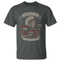 American Legendary Motorcycle Indian Chief T Shirt No 1 Classic And Vintage Skull - Wonder Print Shop