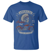 American Legendary Motorcycle Indian Chief T Shirt No 1 Classic And Vintage Skull - Wonder Print Shop