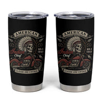 American Legendary Motorcycle Indian Chief Tumbler Cup No 1 Classic And Vintage Skull - Wonder Print Shop