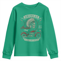 American Legendary Motorcycle Indian Chief Youth Sweatshirt No 1 Classic And Vintage Skull - Wonder Print Shop