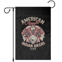 American Legendary Motorcycle Indian Biker Club Garden Flag Vintage Motorbike Engine Native American Skull - Wonder Print Shop