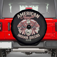 American Legendary Motorcycle Indian Biker Club Spare Tire Cover Vintage Motorbike Engine Native American Skull - Wonder Print Shop