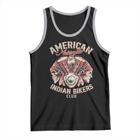 American Legendary Motorcycle Indian Biker Club Tank Top Vintage Motorbike Engine Native American Skull - Wonder Print Shop