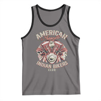 American Legendary Motorcycle Indian Biker Club Tank Top Vintage Motorbike Engine Native American Skull - Wonder Print Shop