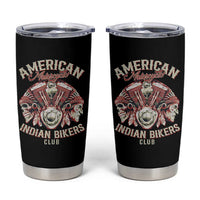American Legendary Motorcycle Indian Biker Club Tumbler Cup Vintage Motorbike Engine Native American Skull - Wonder Print Shop