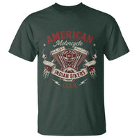 American Motorcycle Indian Biker Club T Shirt Vintage Motorbike Engine - Wonder Print Shop