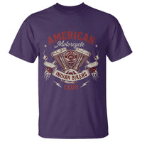 American Motorcycle Indian Biker Club T Shirt Vintage Motorbike Engine - Wonder Print Shop