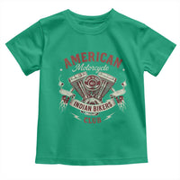 American Motorcycle Indian Biker Club Toddler T Shirt Vintage Motorbike Engine - Wonder Print Shop