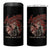 American Legendary Motorcycle Indian Biker Club 4 in 1 Can Cooler Tumbler Vintage Native American Skull - Wonder Print Shop