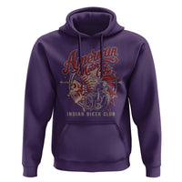 American Legendary Motorcycle Indian Biker Club Hoodie Vintage Native American Skull - Wonder Print Shop