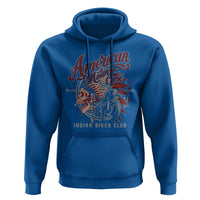 American Legendary Motorcycle Indian Biker Club Hoodie Vintage Native American Skull - Wonder Print Shop