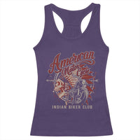 American Legendary Motorcycle Indian Biker Club Racerback Tank Top Vintage Native American Skull - Wonder Print Shop