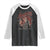 American Legendary Motorcycle Indian Biker Club Raglan Shirt Vintage Native American Skull - Wonder Print Shop
