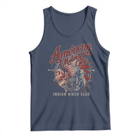 American Legendary Motorcycle Indian Biker Club Tank Top Vintage Native American Skull - Wonder Print Shop