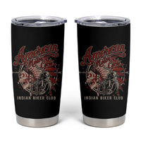 American Legendary Motorcycle Indian Biker Club Tumbler Cup Vintage Native American Skull - Wonder Print Shop